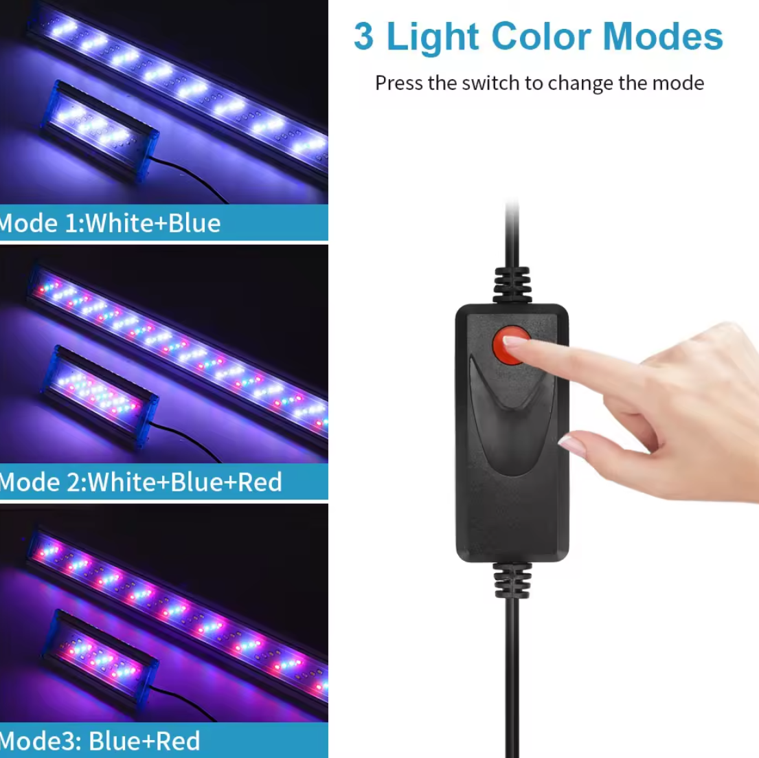 LED Aquarium Light Full Spectrum for 18Inch Fish Tank