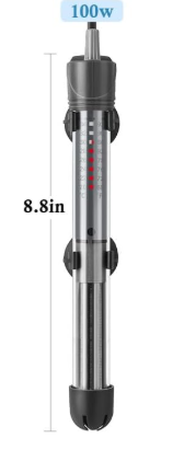 100W Aquarium Heater with Stick-on Thermometer