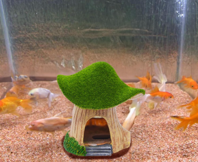 Green Moss Mushroom House