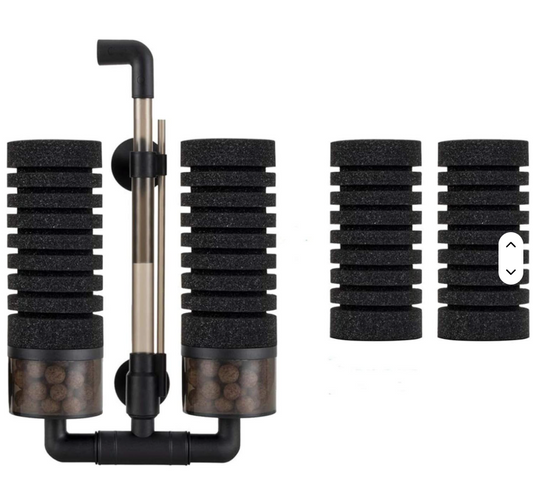 Air Powered Sponge Filter with Media Chamber