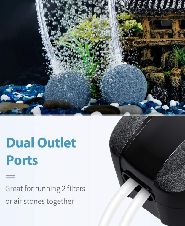 Double Outlet Air Pump